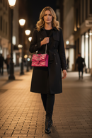 Michael Kors flerfärgad läderaxelväska