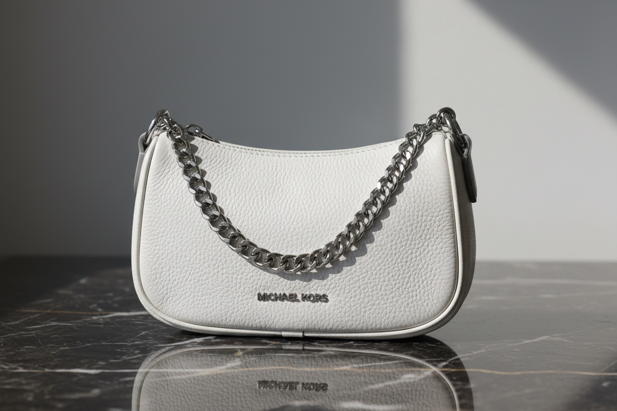 Michael Kors Beige Päls Axelväska