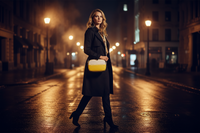 Michael Kors Bicolor Canvas Crossbody Bag