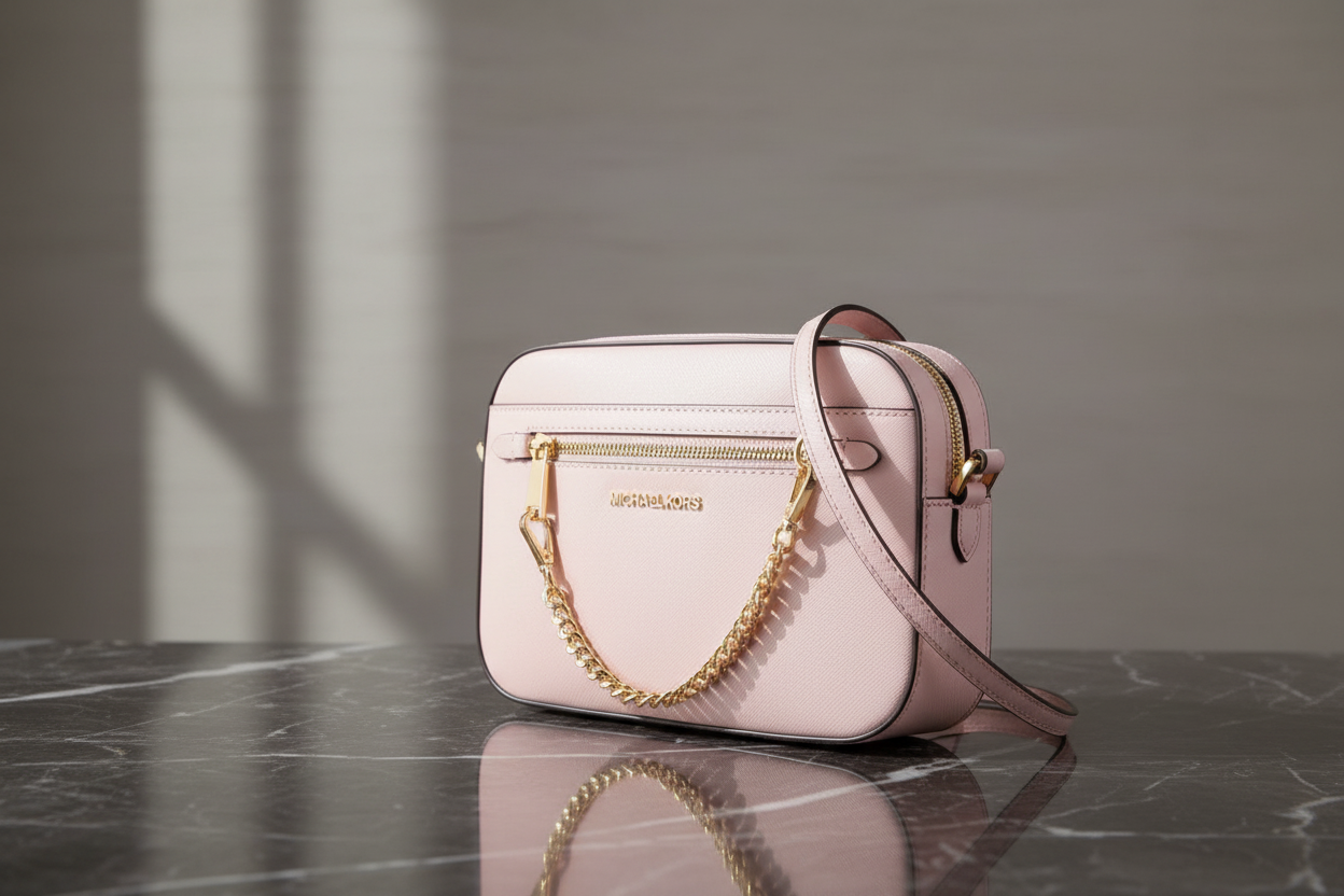 Vícebarevná plátěná crossbody kabelka Michael Kors
