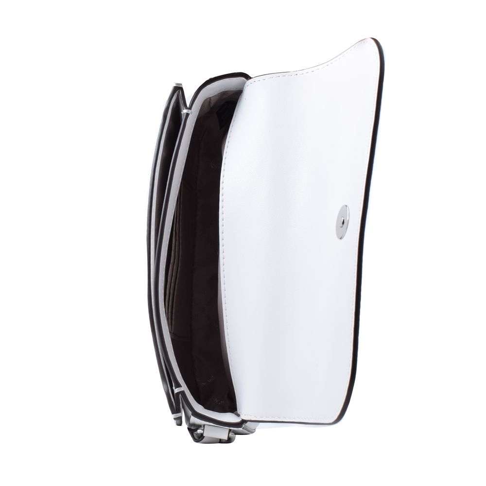 Michael Kors vit läderaxelväska