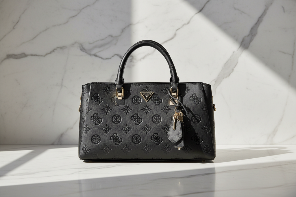 Dámská kabelka Guess Jeans z černého polyuretanu