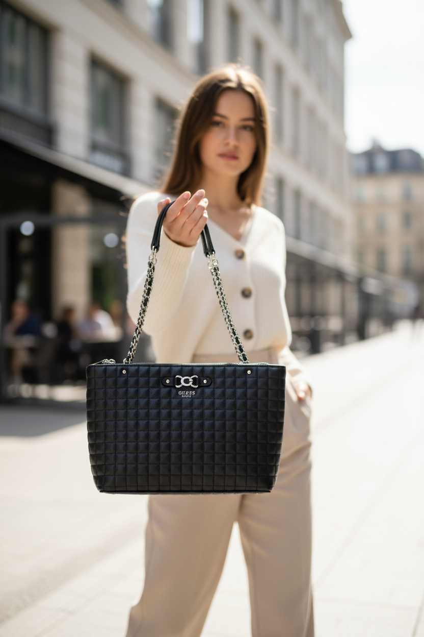 Dámská kabelka Guess Jeans Nero Polyuretano