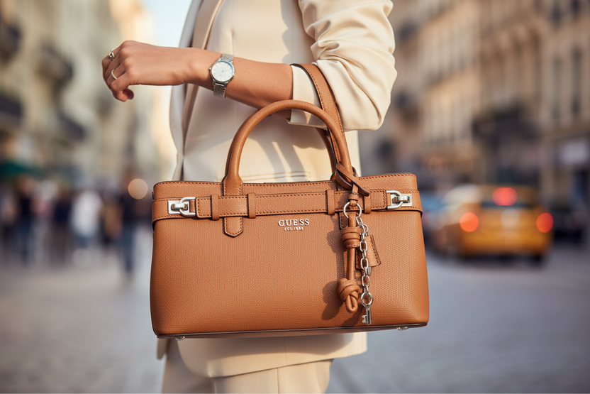 Dámská kabelka Guess Jeans Marrone z polyuretanu