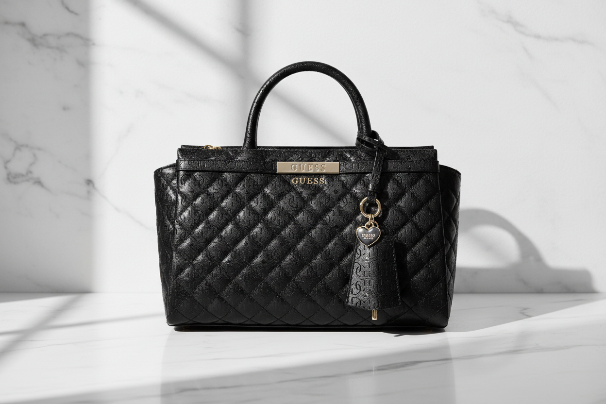 Guess Jeans Black Polyurethane Women's Handbag