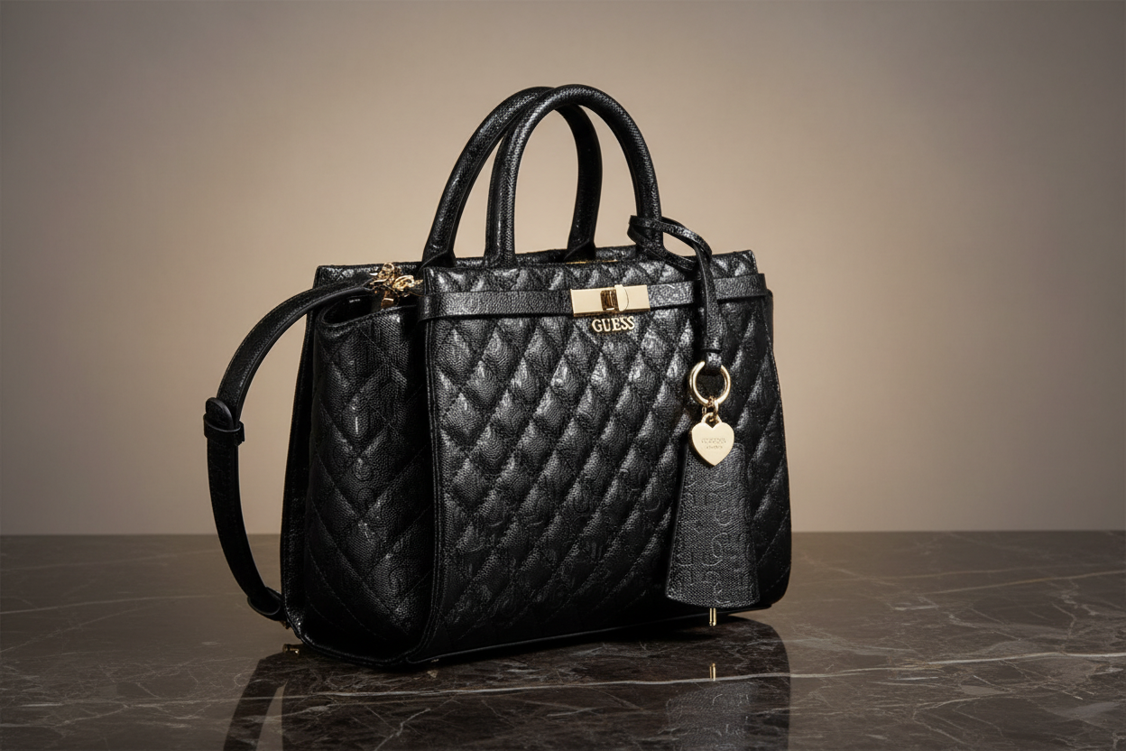 Guess Jeans Black Polyurethane Women's Handbag