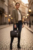 Guess Jeans Black Polyurethane Women's Handbag