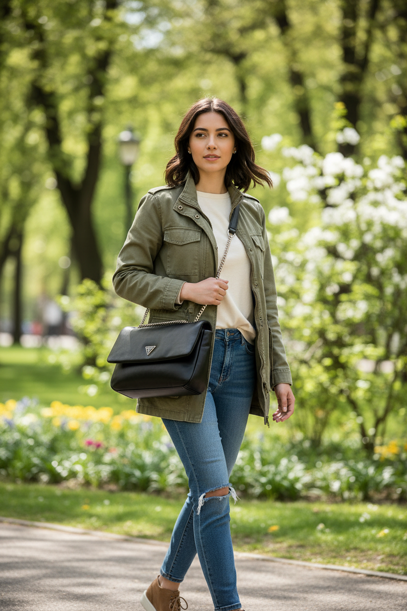 Dámská kabelka Guess Jeans Nero