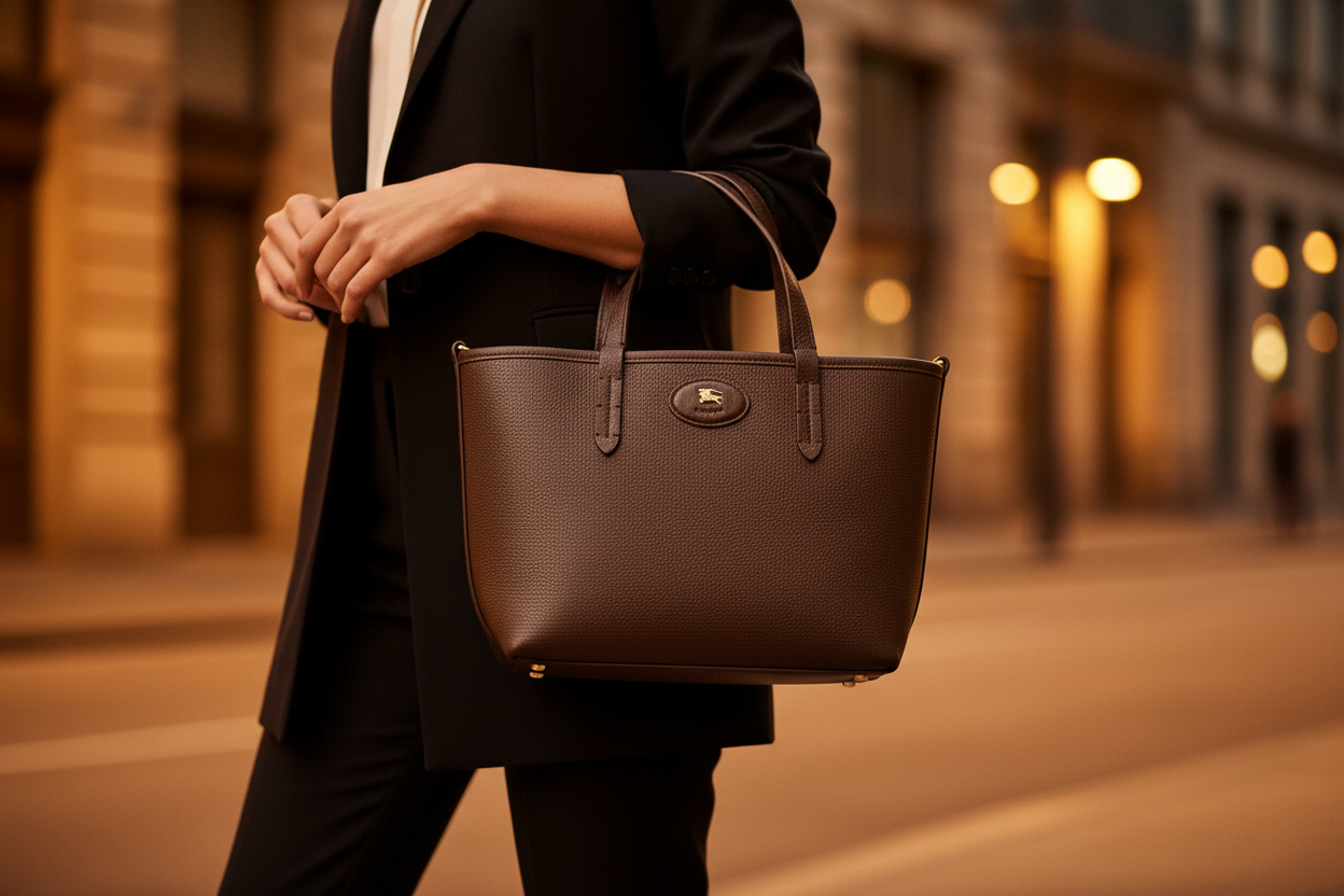 Burberry Beige Calf Leather Bos Taurus Shoulder Bag