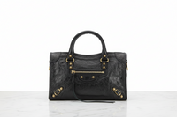 Balenciaga Black Lamb Ovis Aries Aries Shoulder Bag