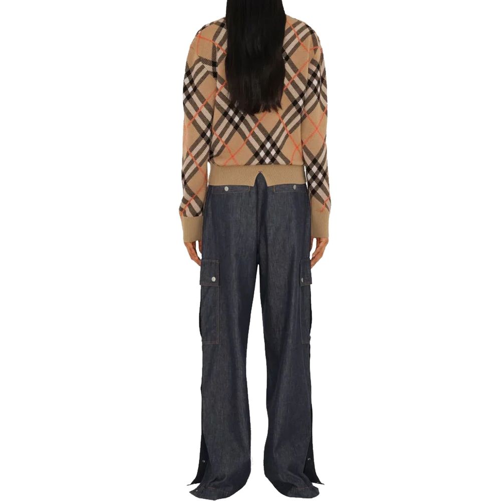 Hnědá mikina s elastanem Burberry