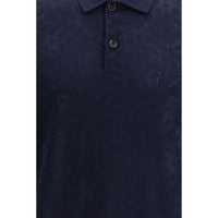 Burberry Blue Wool Polo Shirt