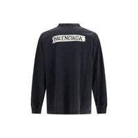 Balenciaga Black Cotton Sweatshirt