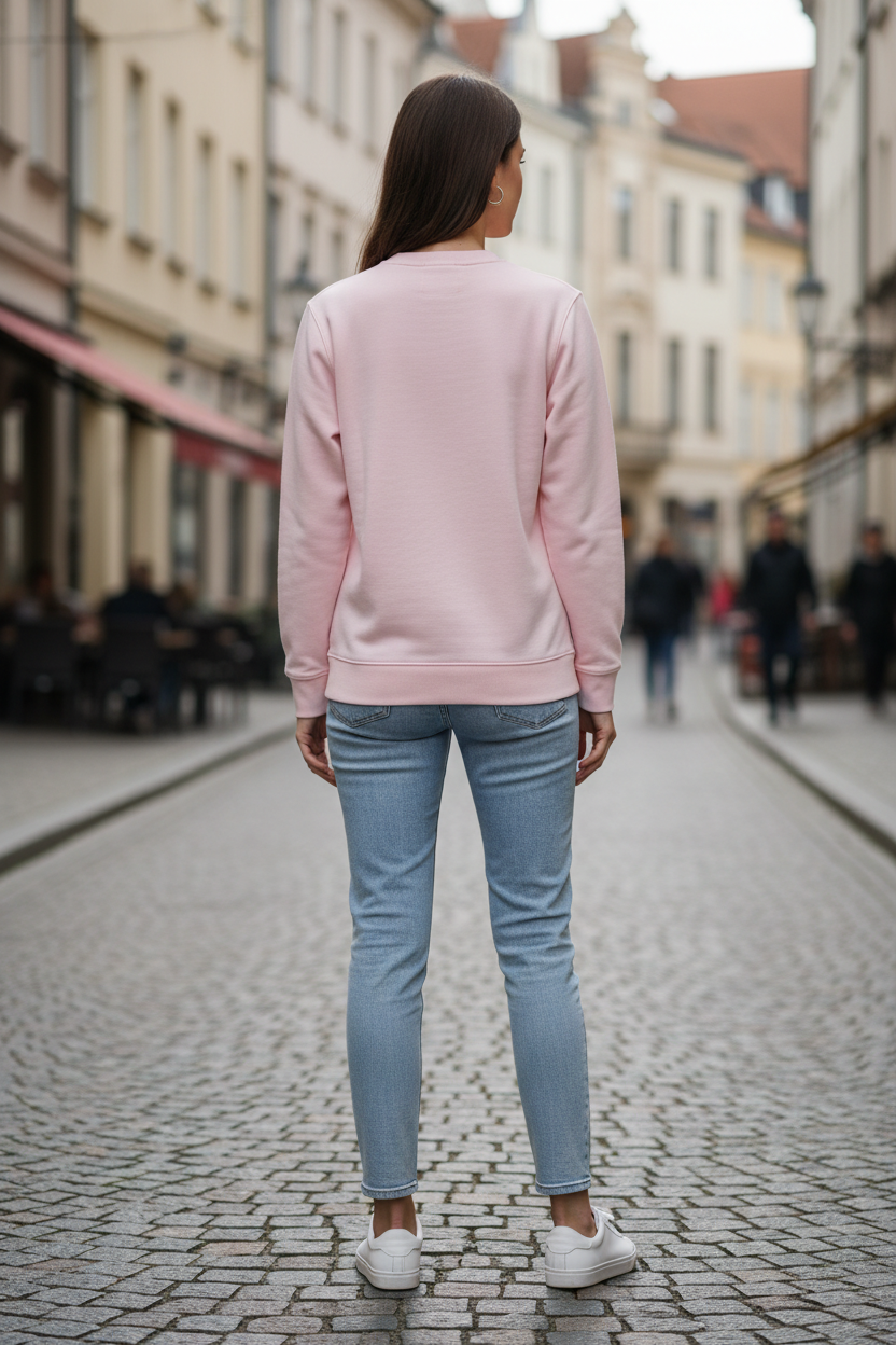 Tommy Hilfiger Rosa Cotton Women Sweatshirt