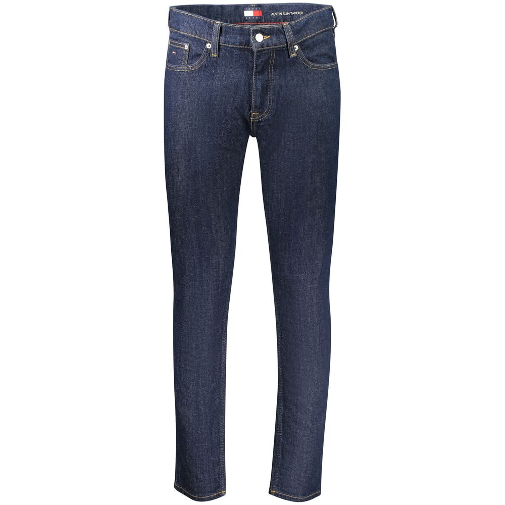 Tommy Hilfiger Blue Cotton Men's Slim Tapered Jeans