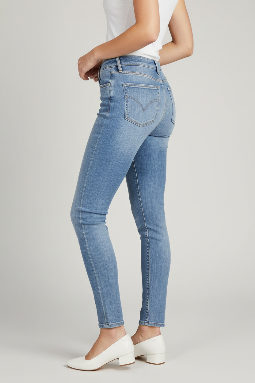 Dámské modré bavlněné úzké džíny Tommy Hilfiger