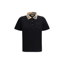 Burberry Black Cotton Polo Shirt