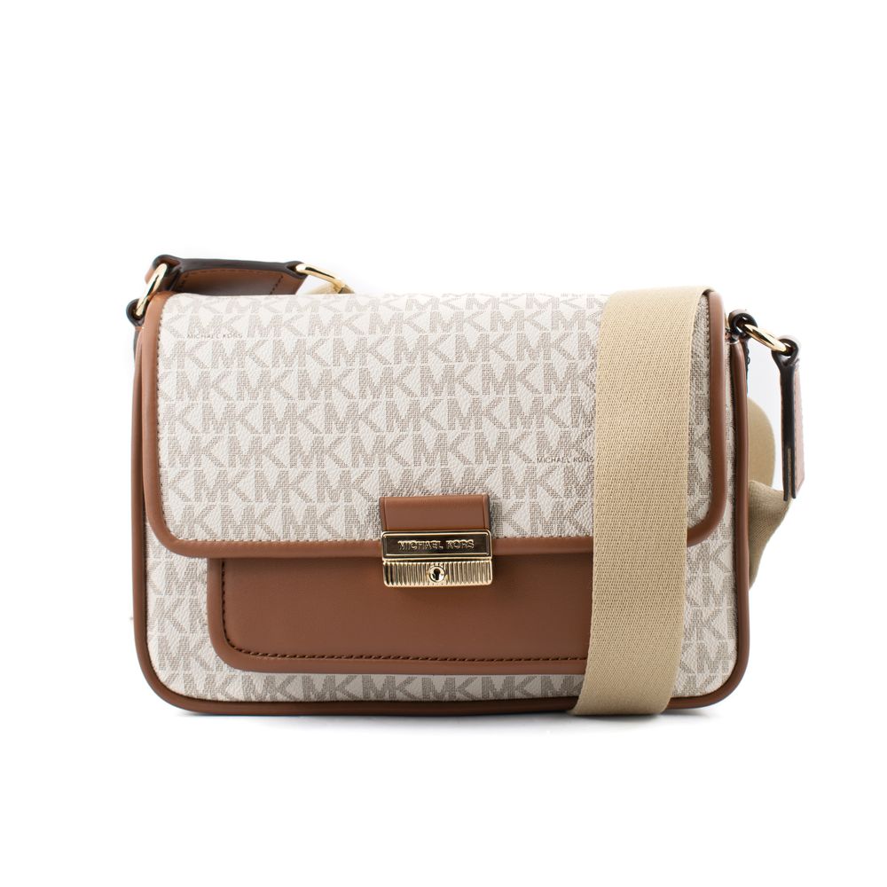 Michael Kors Beige Canvas Axelväska