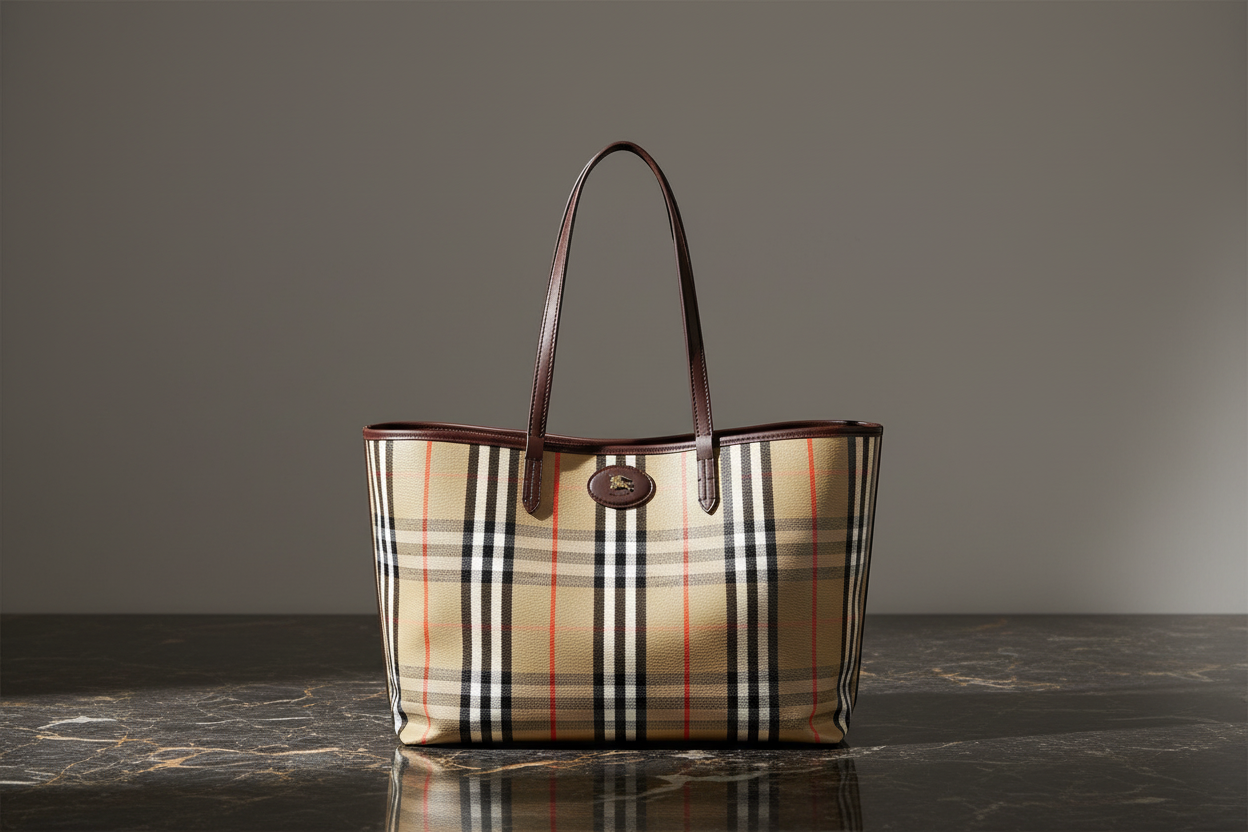 Bavlněná kabelka Burberry v vícebarevné barvě