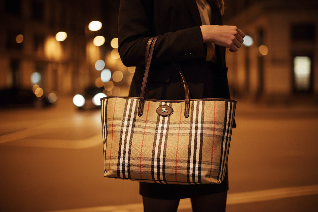 Burberry Multicolor Cotton Handbag