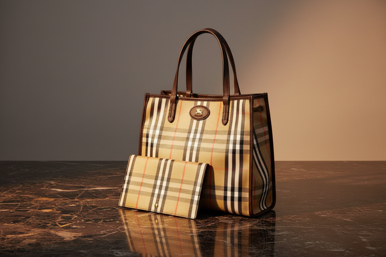 Burberry Multicolor Cotton Handbag