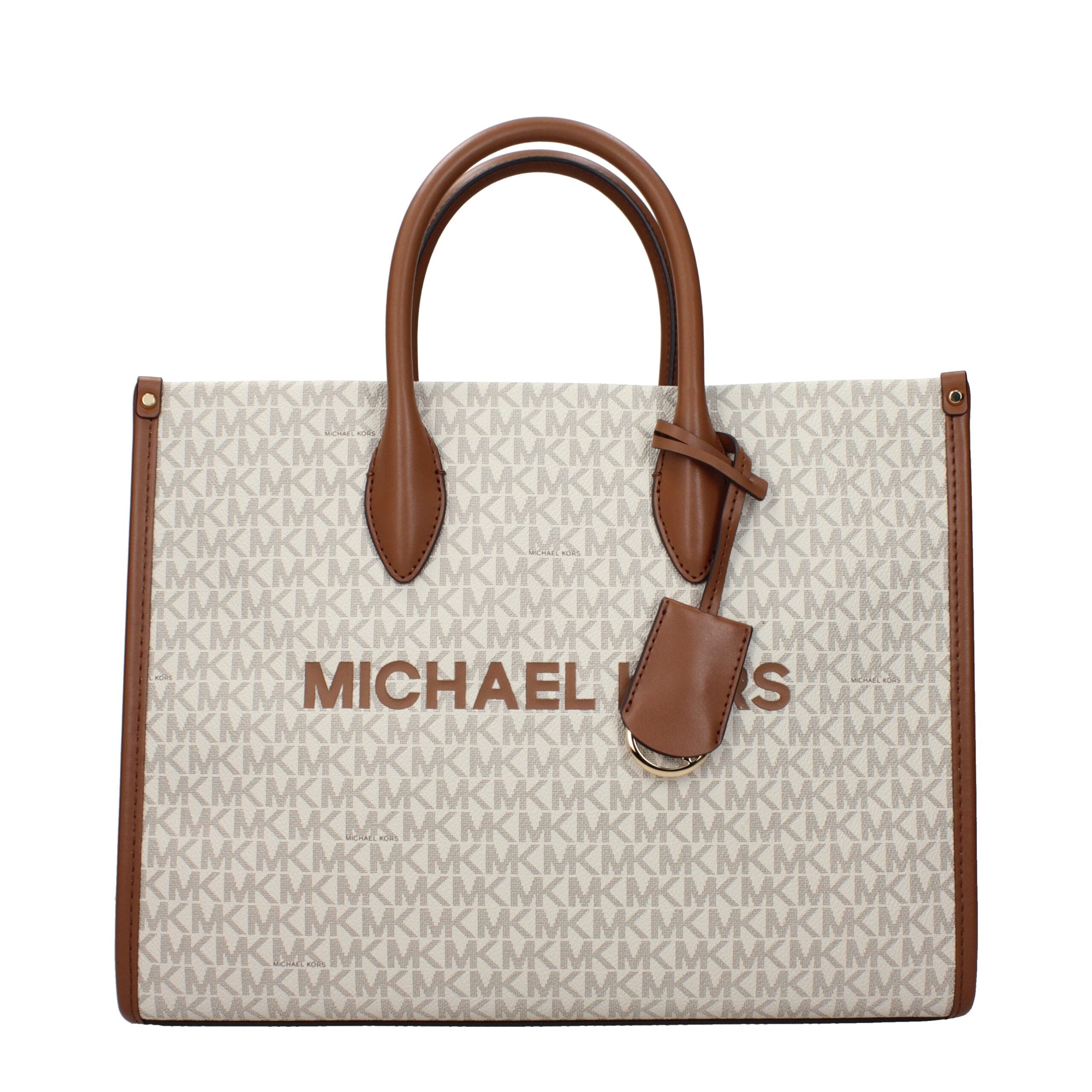 Béžová látková kabelka Michael Kors