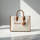 Béžová látková kabelka Michael Kors