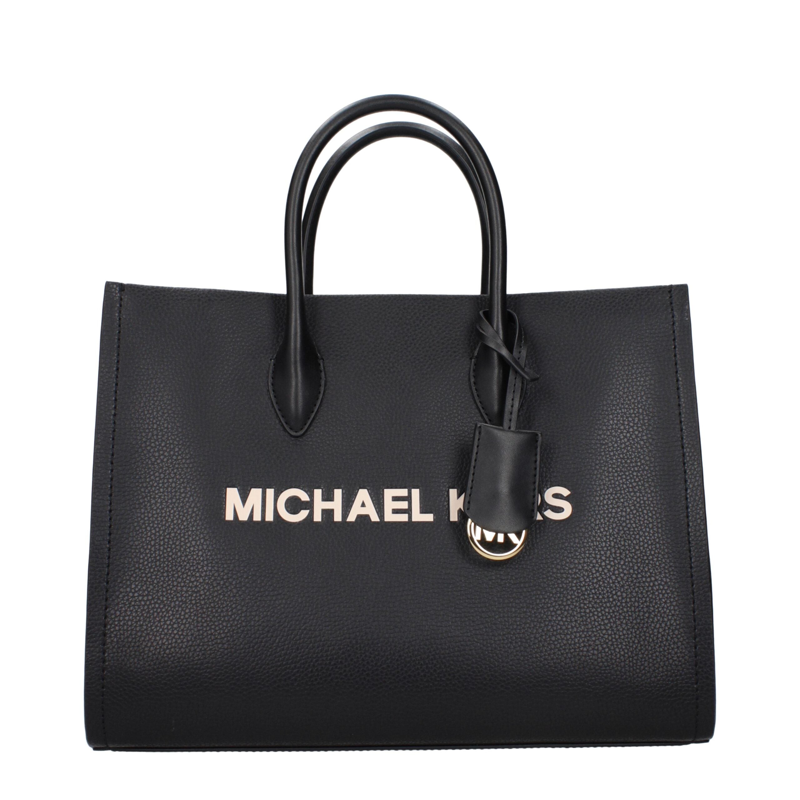 Michael Kors svart läderhandväska