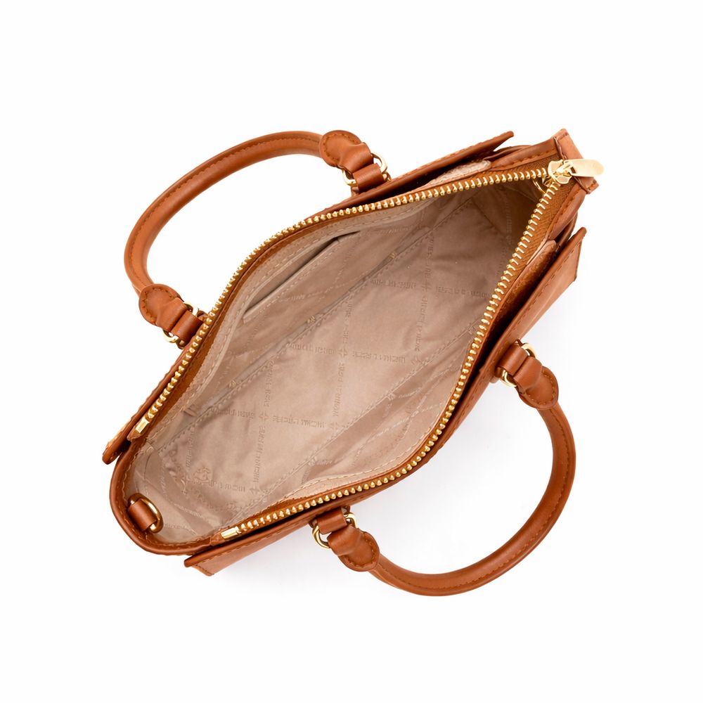 Michael Kors brun canvasväska