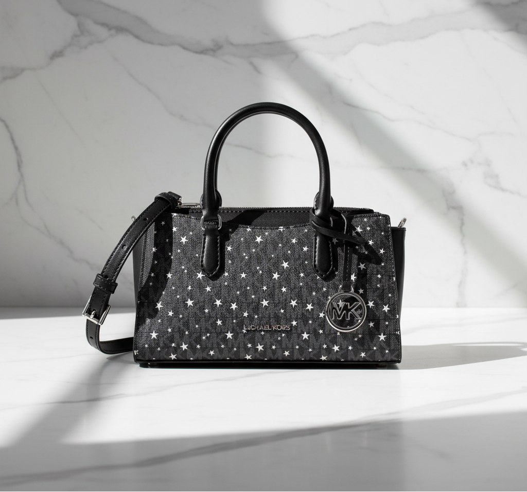 Michael Kors svart canvasväska