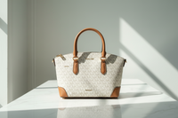 Michael Kors Beige Handväska med Andra Fiber