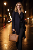 Hnědá telecí kožená kabelka Michael Kors Bos Taurus