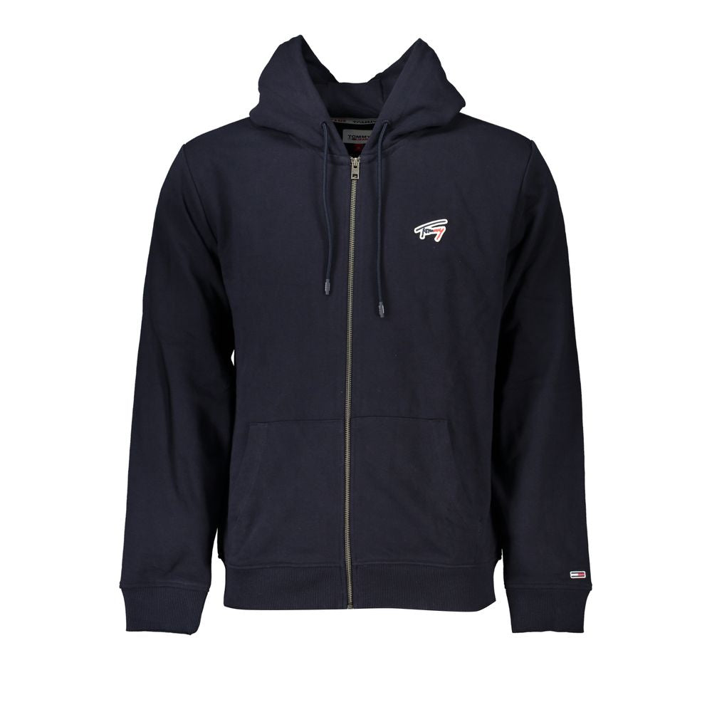 Tommy Hilfiger Blue Cotton Men's Hooded Sweatshirt