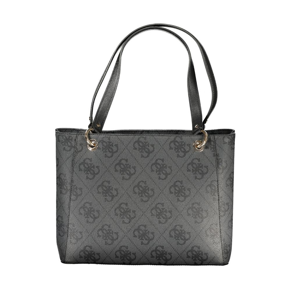 Guess Jeans Svart Polyuretan Damhandväska