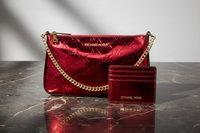 Michael Kors flerfärgad kuvertväska i kanvas