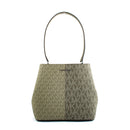 Michael Kors Bicolor Canvas Shoulder Bag