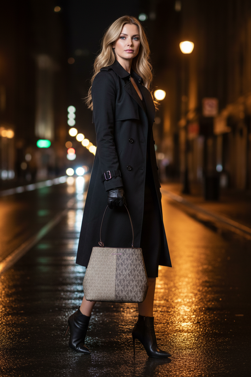 Plátěná kabelka Michael Kors Bicolor přes rameno