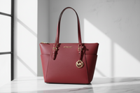 Červená kožená taška přes rameno Michael Kors