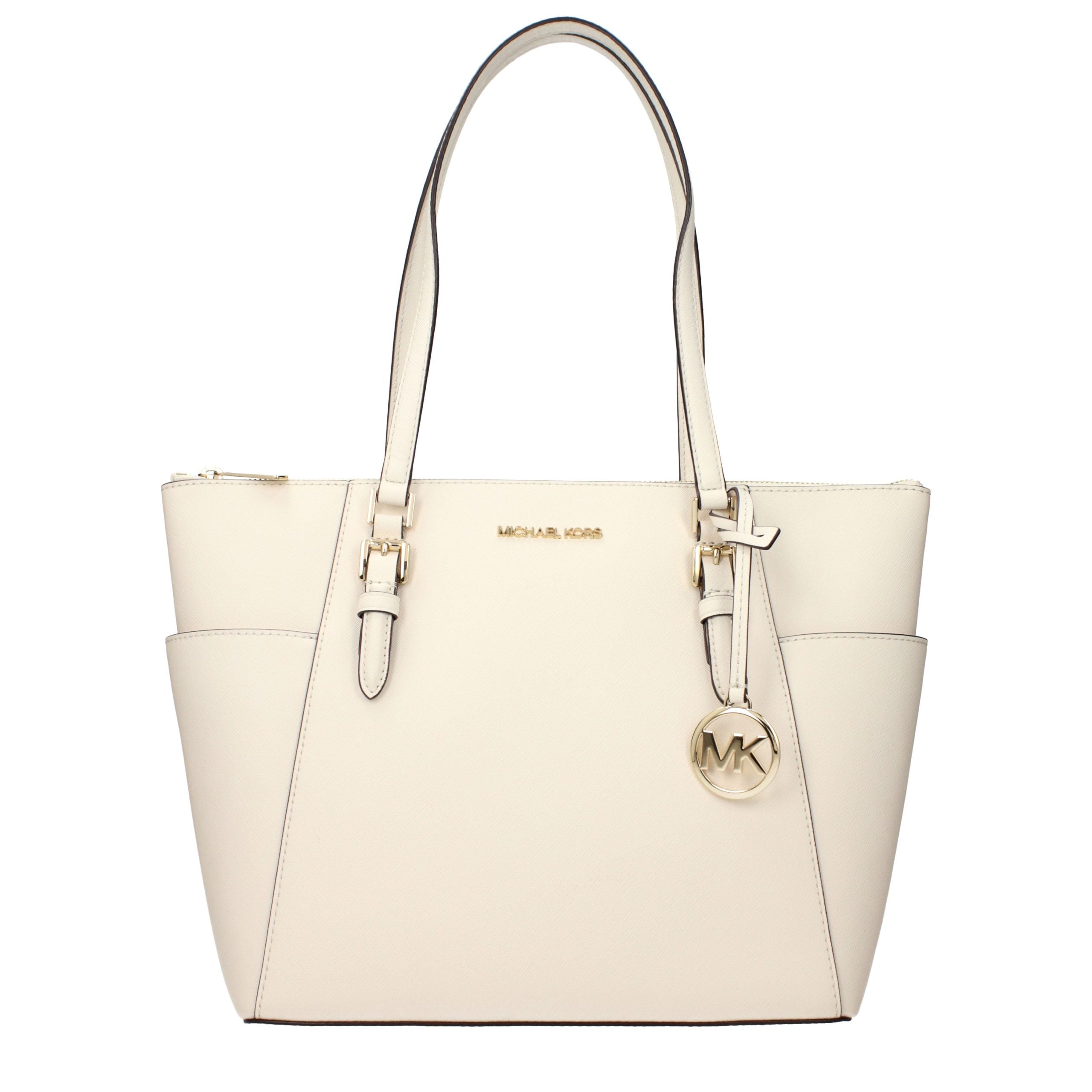 Michael Kors Beige Läder Axelväska