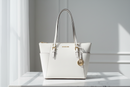 Michael Kors White Leather Shoulder Bag