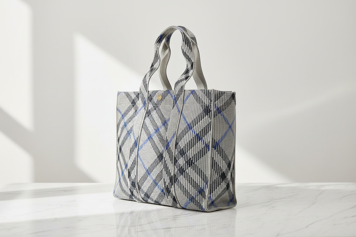 Burberry šedá látková kabelka přes rameno