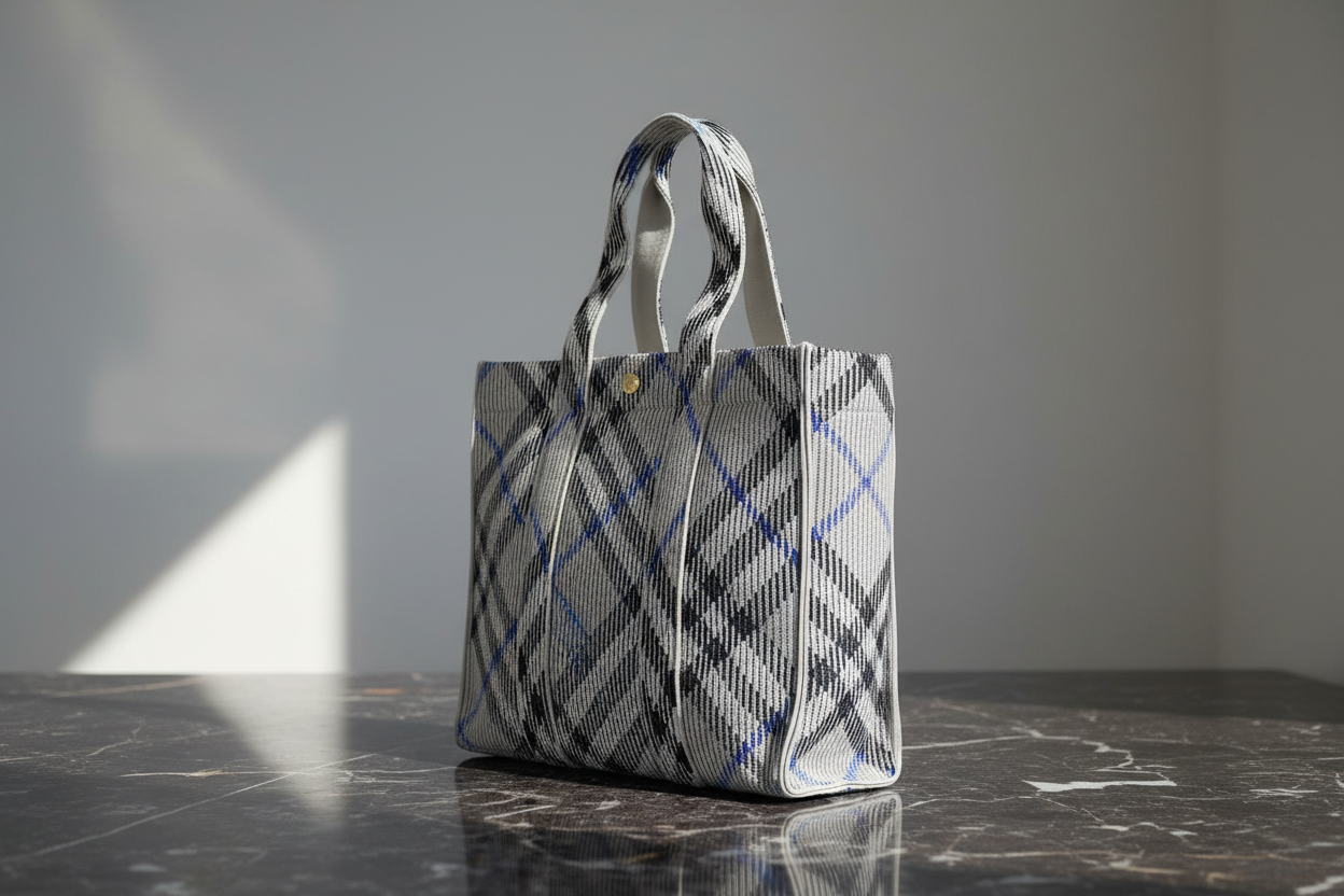 Burberry šedá látková kabelka přes rameno