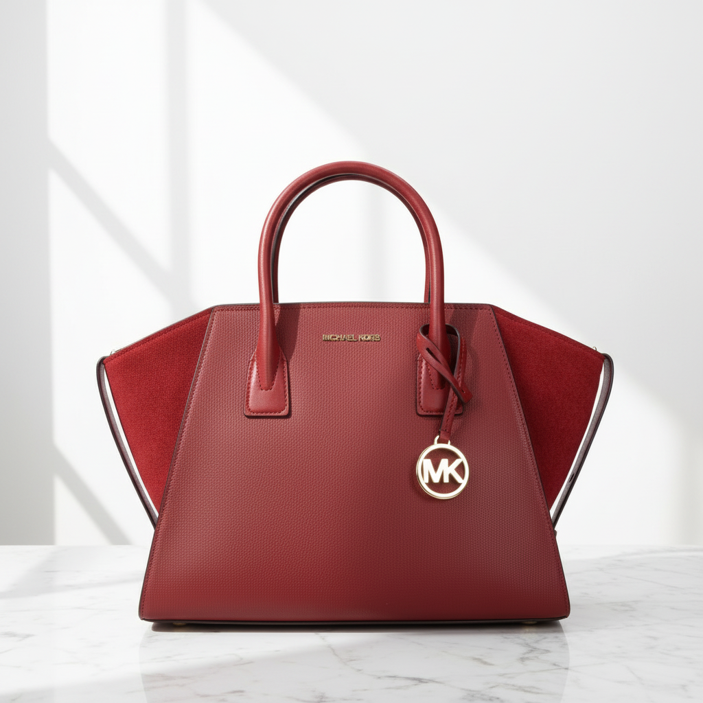 Michael Kors Röd Läderhandväska