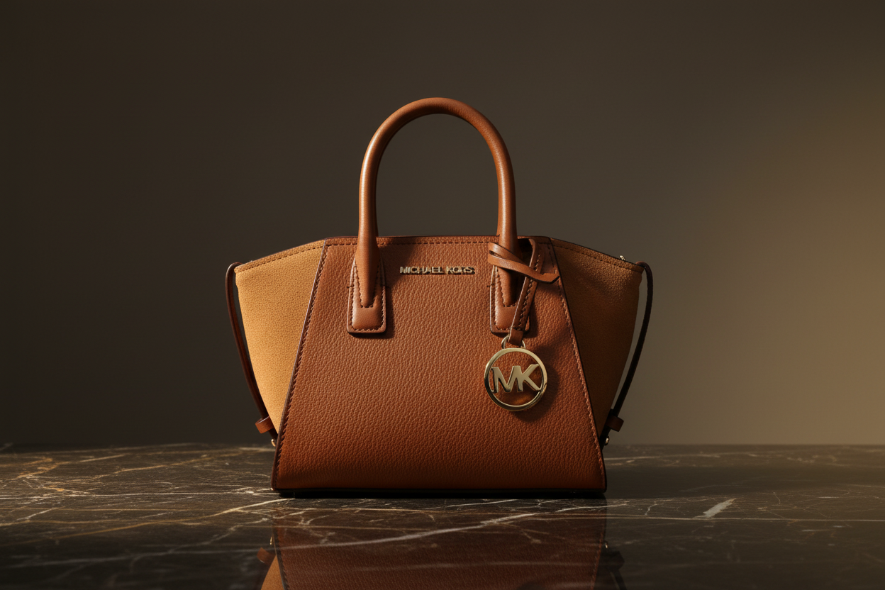 Hnědá kožená kabelka Michael Kors