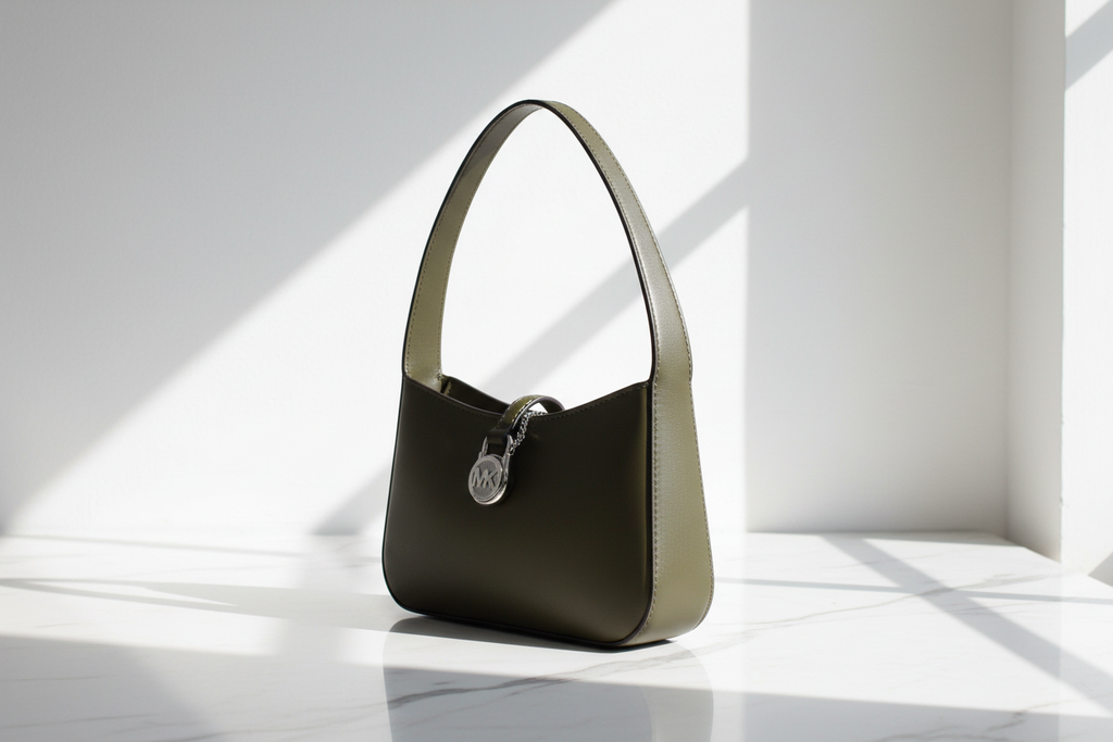 Michael Kors Grön Läderväska