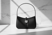 Michael Kors svart läderhandväska