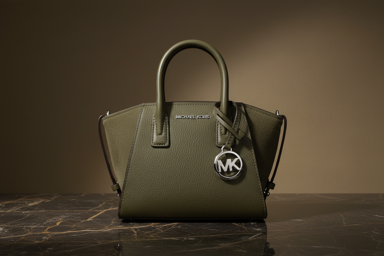 Michael Kors Grön Läderväska