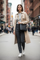 Michael Kors svart axelväska i läder