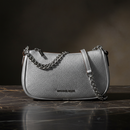 Michael Kors grå pälsaxelväska