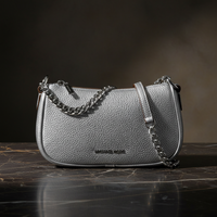 Michael Kors grå pälsaxelväska